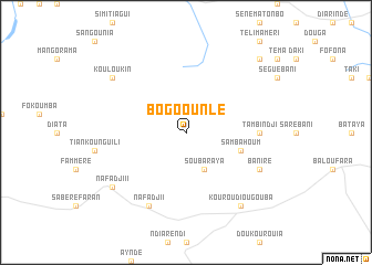 map of Bogoounlé