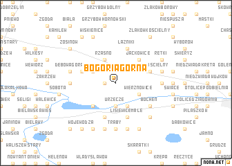 map of Bogoria Górna