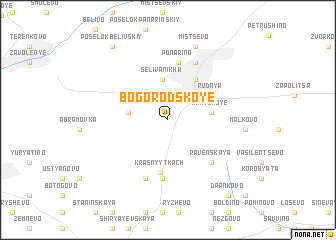 map of Bogorodskoye