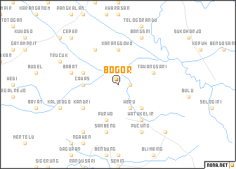 map of Bogor