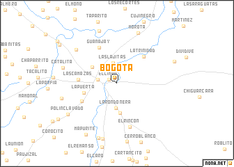 map of Bogota