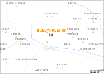 map of Bogoyavlenka