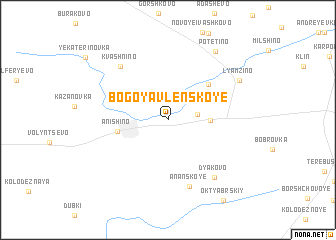 map of Bogoyavlenskoye