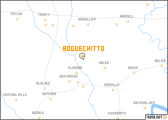 map of Bogue Chitto