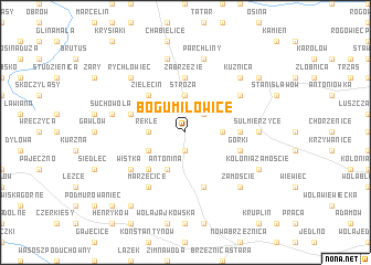 map of Bogumiłowice