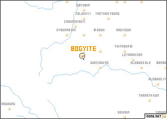 map of Bogyi Tè