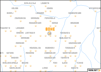 map of Bohé