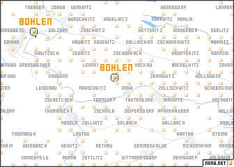 map of Böhlen