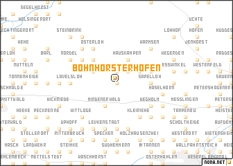 map of Bohnhorsterhöfen