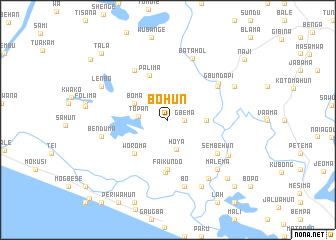 map of Bohun