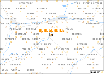 map of Bohuslavice