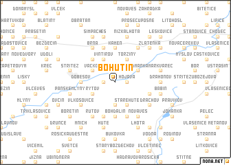 map of Bohutín