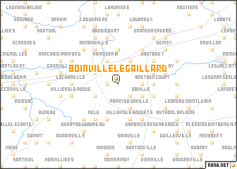 map of Boinville-le-Gaillard