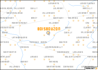 map of Bois Bouzon