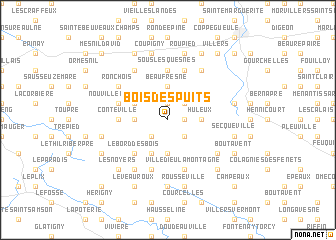 map of Bois des Puits