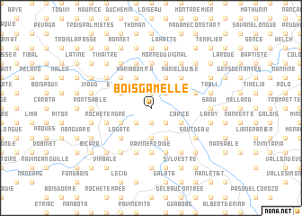 map of Bois Gamelle