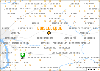 map of Bois-lʼÉvêque