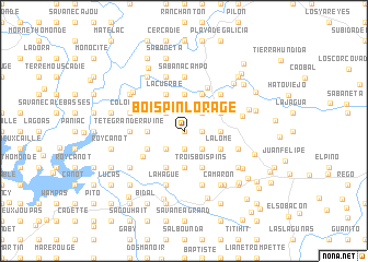 map of Bois Pin LʼOrage