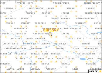 map of Boissay