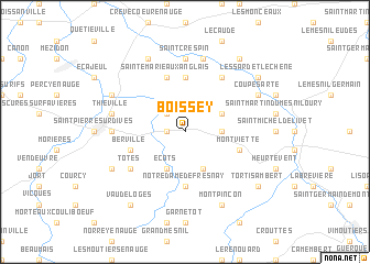 map of Boissey