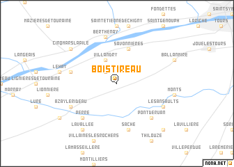 map of Bois-Tireau