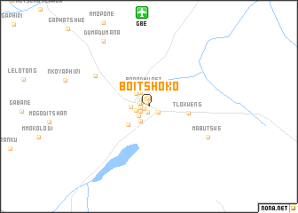 map of Boitshoko
