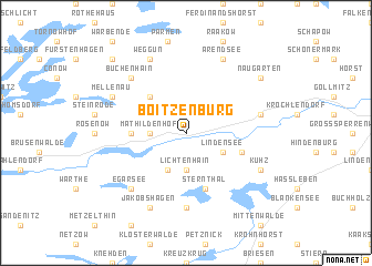 map of Boitzenburg