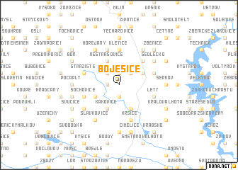 map of Boješice