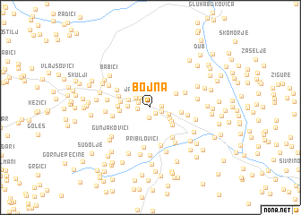 map of Bojna