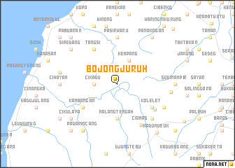 map of Bojongjuruh