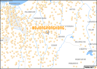 map of Bojongrongkong