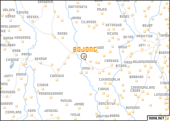 map of Bojong