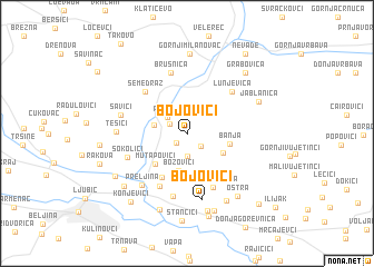 map of Bojovići