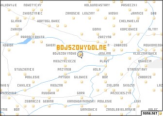 map of Bojszowy Dolne