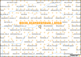 map of Bokalagama Panawallanda