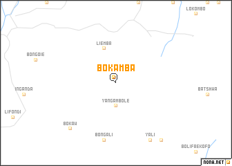 map of Bokamba