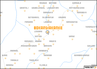 map of Bokar Diakanké