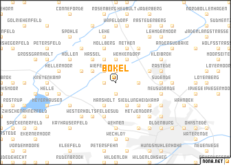 map of Bokel