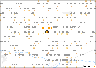 map of Bokel