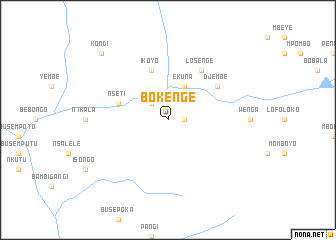 map of Bokenge