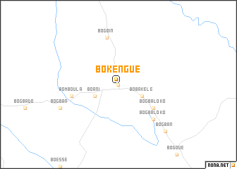 map of Bokengue