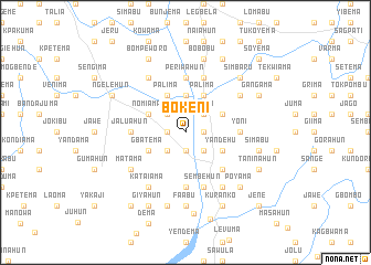 map of Bokeni