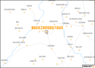 map of Bokeza Road Town