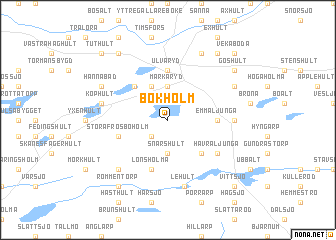 map of Bökholm