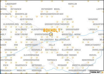 map of Bokholt