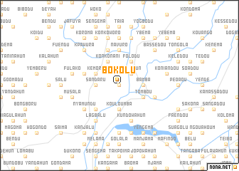 map of Bokolu