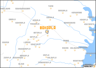 map of Bokopla