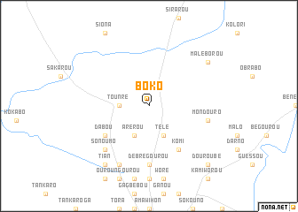 map of Boko