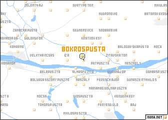map of Bokros Pusta