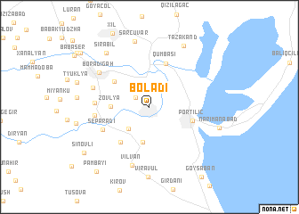 map of Boladı